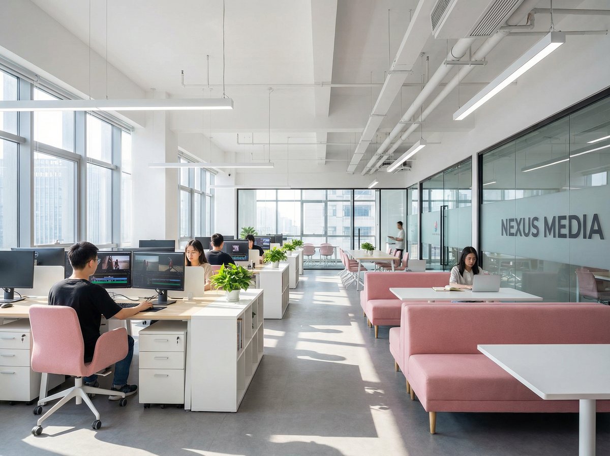 黑丝传媒公司办公环境