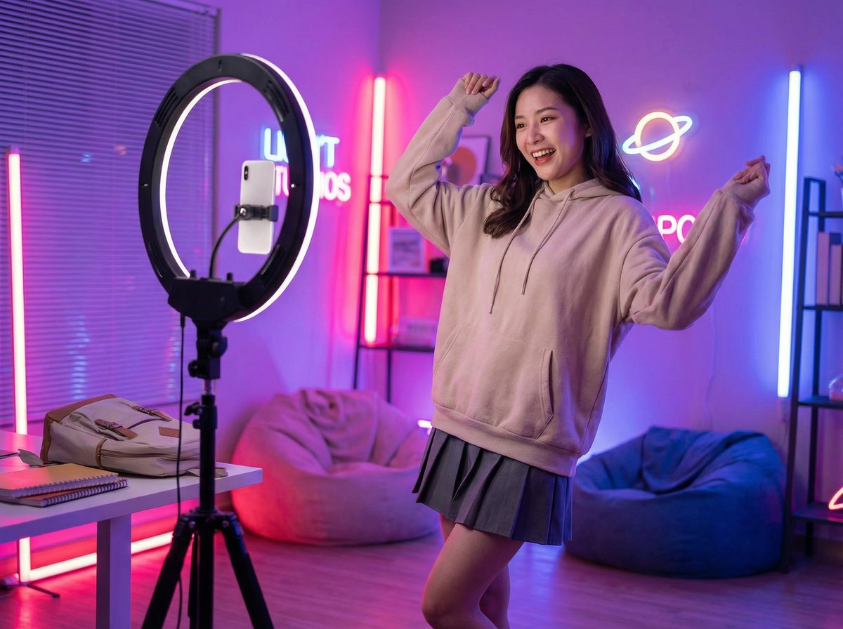 黑丝TikTok风格舞蹈